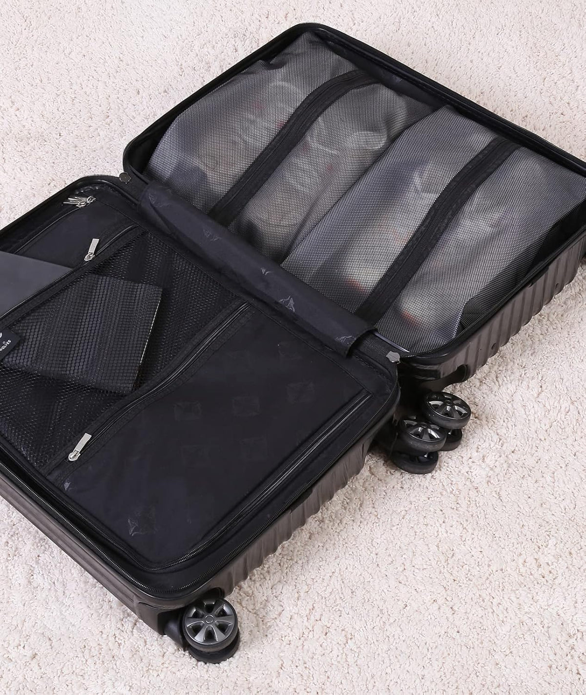 2 Pack Shoe Bags for Travel, Sneaker Bags, Waterproof Travel Shoe Bags with Zipper for Packing, Golf Shoe Dust Bags for Man and Women, Medium, Black