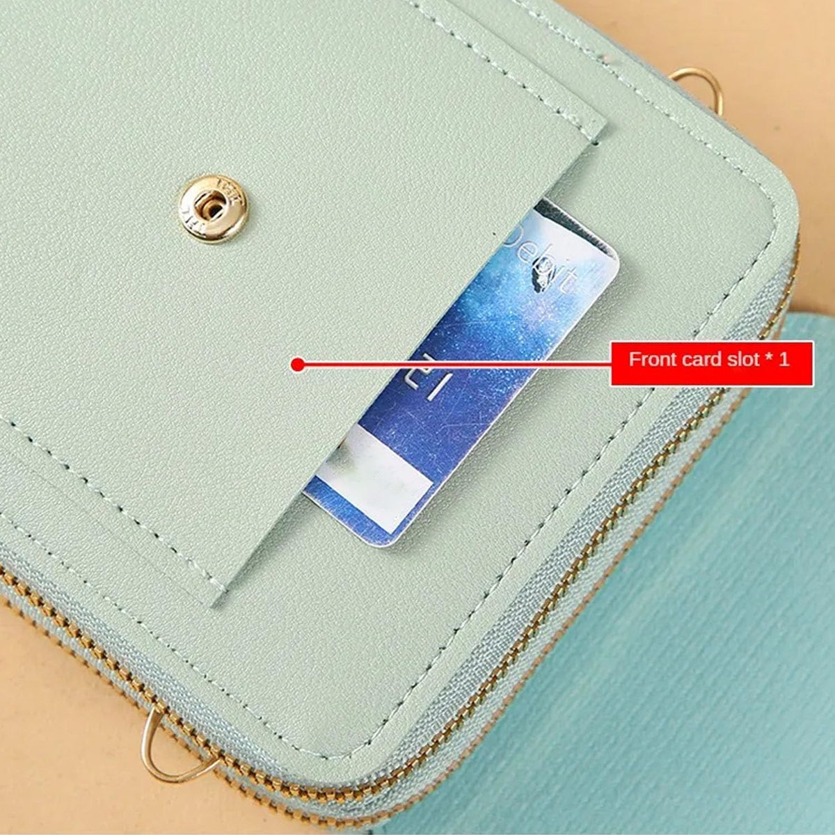 Touchscreen Phone Crossbody Bag, Anti-Theft Small Cell Phone Purse, Adjustable Strap, Lightweight Hands-Free Wallet For Women