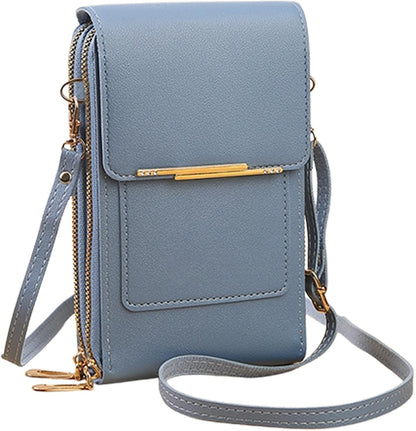 Touchscreen Phone Crossbody Bag, Anti-Theft Small Cell Phone Purse, Adjustable Strap, Lightweight Hands-Free Wallet For Women