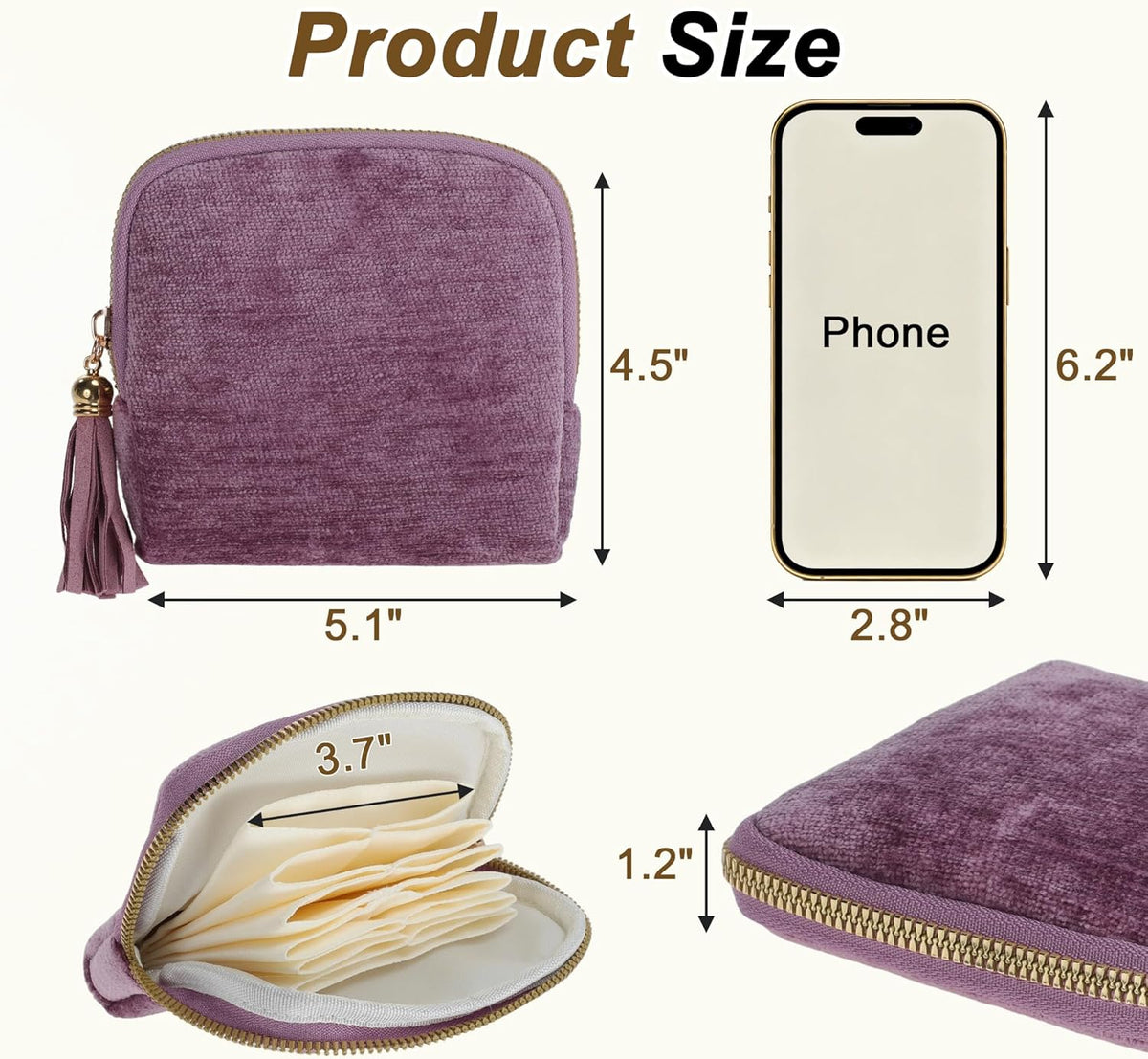 Travel Jewelry Case, Portable Jewelry Organizer with 6 Independent Layers, Small Pouch Bag for Necklace Bracelet Rings Earring Storage, Women Gift Idea, Pink