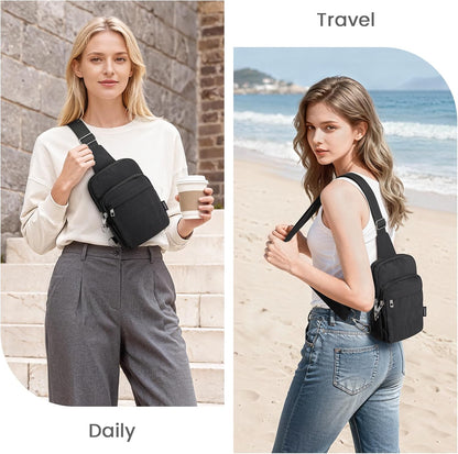 Small Crossbody Bag for Women, Anti Theft RFID Blocking Travel Purse