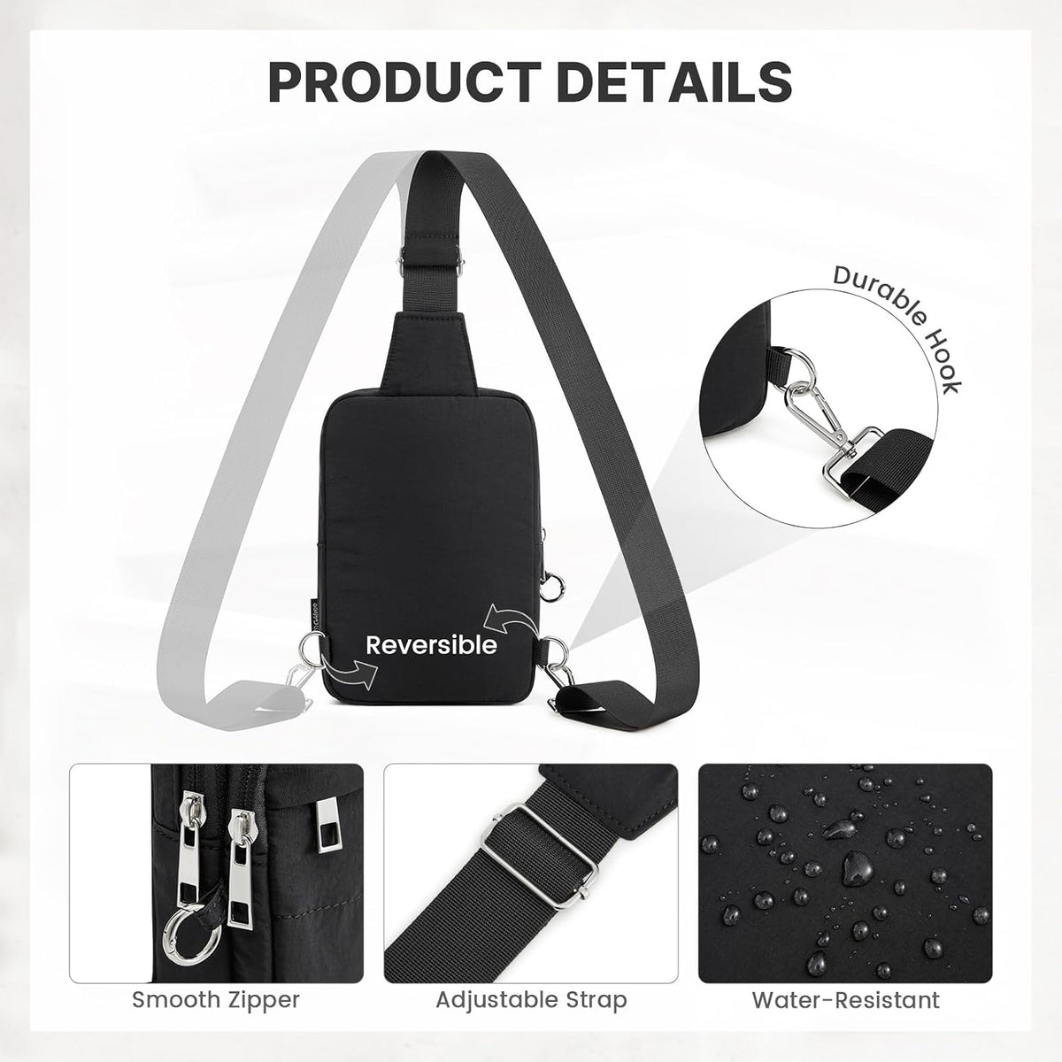 Small Crossbody Bag for Women, Anti Theft RFID Blocking Travel Purse