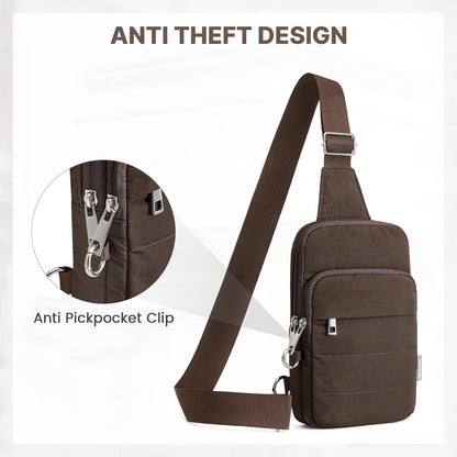 Small Crossbody Bag for Women, Anti Theft RFID Blocking Travel Purse