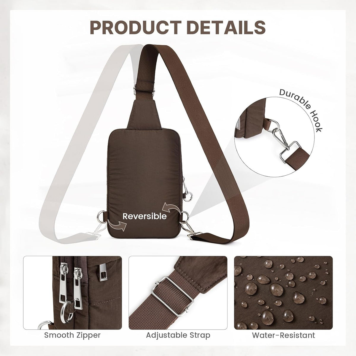 Small Crossbody Bag for Women, Anti Theft RFID Blocking Travel Purse