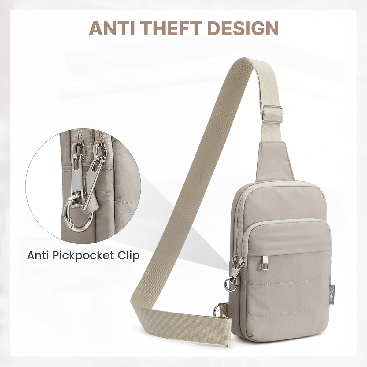 Small Crossbody Bag for Women, Anti Theft RFID Blocking Travel Purse