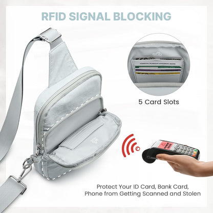 Small Crossbody Bag for Women, Anti Theft RFID Blocking Travel Purse
