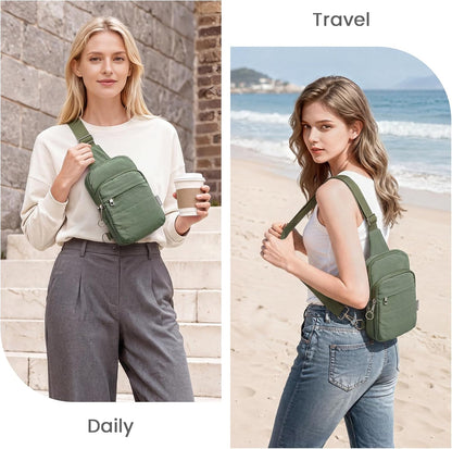 Small Crossbody Bag for Women, Anti Theft RFID Blocking Travel Purse