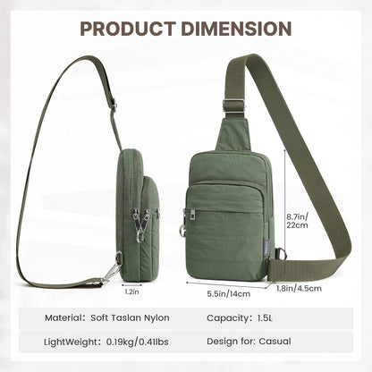 Small Crossbody Bag for Women, Anti Theft RFID Blocking Travel Purse