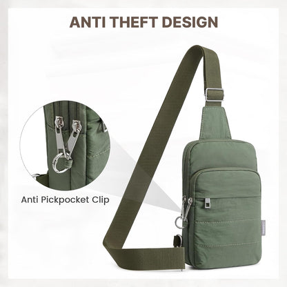 Small Crossbody Bag for Women, Anti Theft RFID Blocking Travel Purse