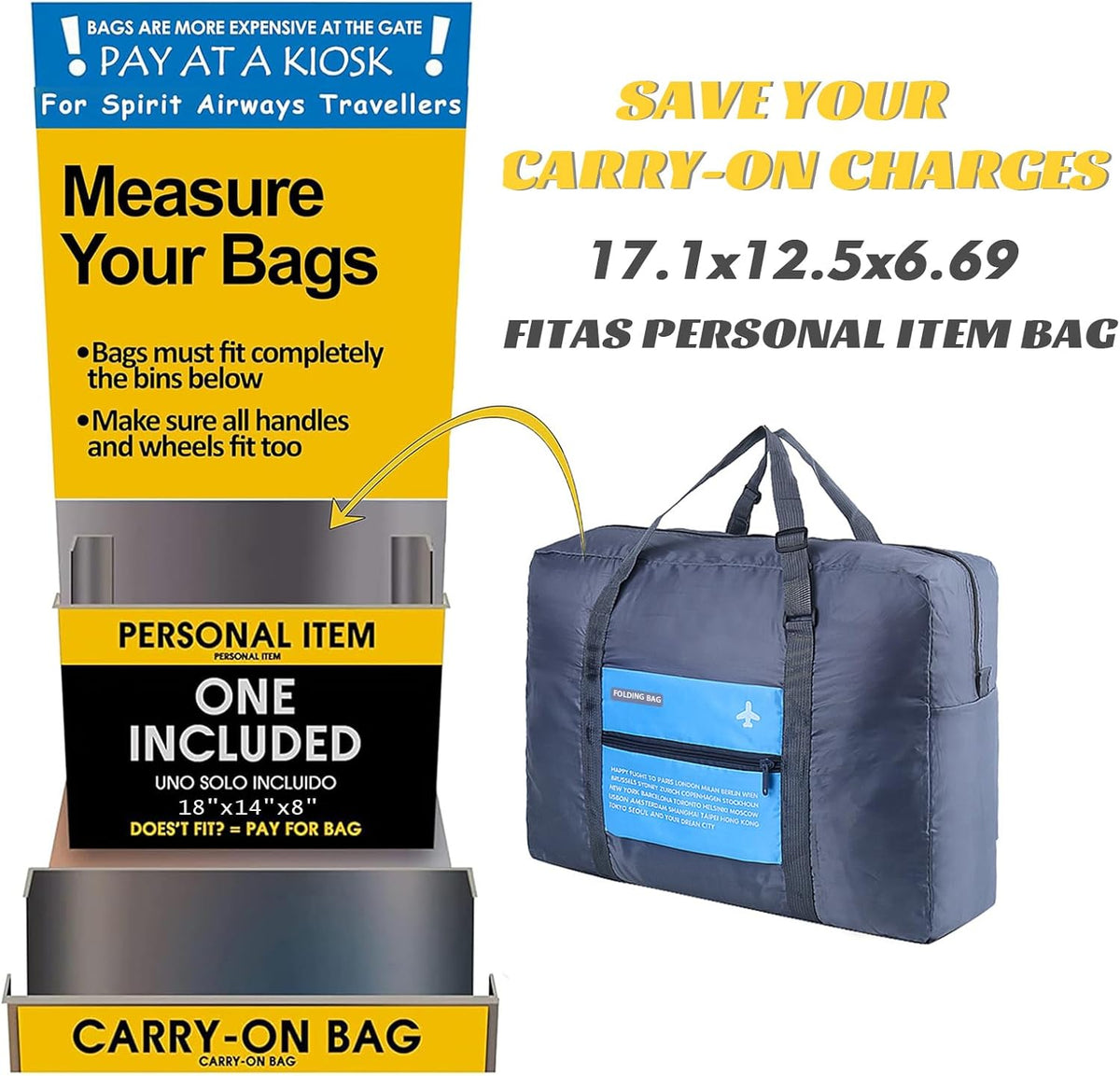4PCS Travel Bag Foldable Clothes Bag Waterproof Storage Shoulder Bag Nylon Duffel for Men Women 32 Liter