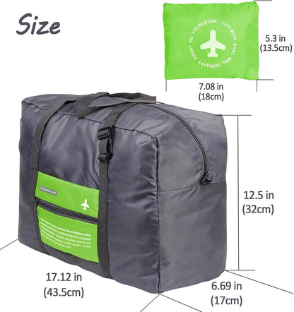 4PCS Travel Bag Foldable Clothes Bag Waterproof Storage Shoulder Bag Nylon Duffel for Men Women 32 Liter