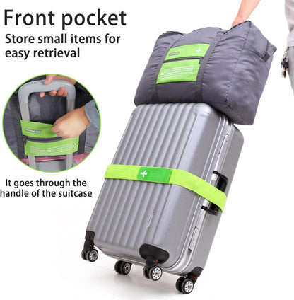 4PCS Travel Bag Foldable Clothes Bag Waterproof Storage Shoulder Bag Nylon Duffel for Men Women 32 Liter