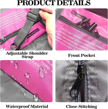 4PCS Travel Bag Foldable Clothes Bag Waterproof Storage Shoulder Bag Nylon Duffel for Men Women 32 Liter