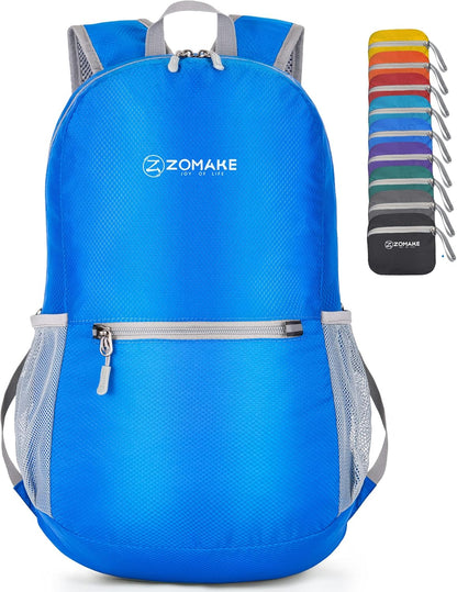 Ultra Lightweight Hiking Backpack 20L, Packable Small Backpacks Water Resistant Daypack for Women Men(Black)