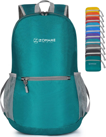 Ultra Lightweight Hiking Backpack 20L, Packable Small Backpacks Water Resistant Daypack for Women Men(Black)
