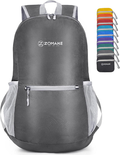 Ultra Lightweight Hiking Backpack 20L, Packable Small Backpacks Water Resistant Daypack for Women Men(Black)