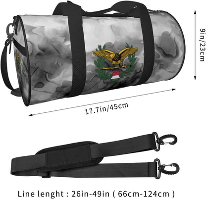 Hungary-Hungarian-Defence-Forces-Emblem- Convertible Garment Bag with Shoulder Strap, Carry on Garment Duffel Bag for Men Women - Rolling Foldable for Travel Luggage Bags (Black)