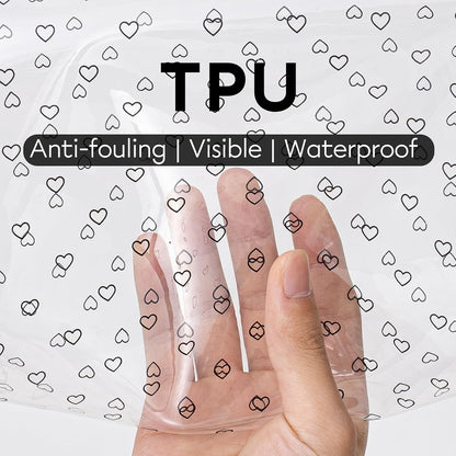Clear TPU Toiletry Bag Set for Women & Men, 3PCS Waterproof Makeup & Skincare Organizer with Zipper, Soft Transparent Travel Cosmetic Pouch with Handle & Hanging Loop,B
