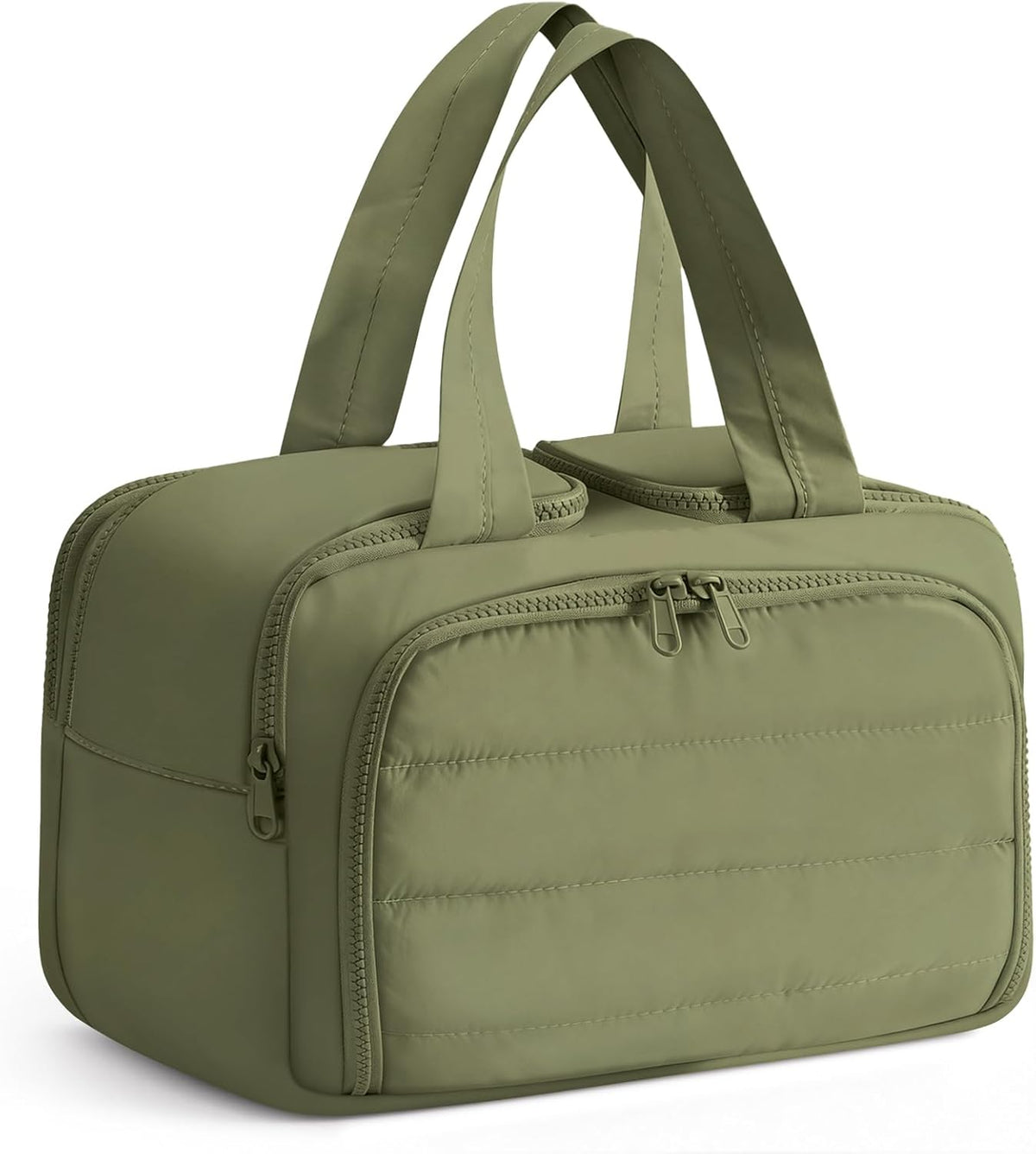Travel Makeup Bag, Portable Travel Bag with Hanging Hook for Women, Waterproof and Hanging Toiletry Bags Travel Organizer Accessories for Travel Essentials,Green