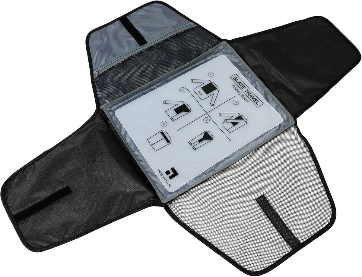 Slate Travel Garment Folder - 17" Packing Folder - Wrinkle Free Luggage Organizer
