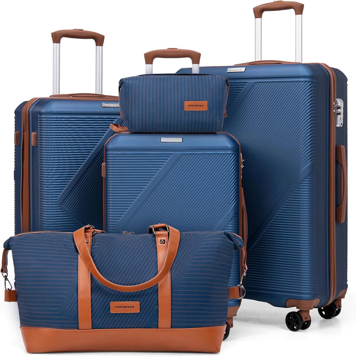 Luggage Sets, 20 Inch Carry On Suitcases With Spinner Wheels, Lightweight Travel Luggage With TSA Lock, ABS Hardshell Suitcase (Teal)