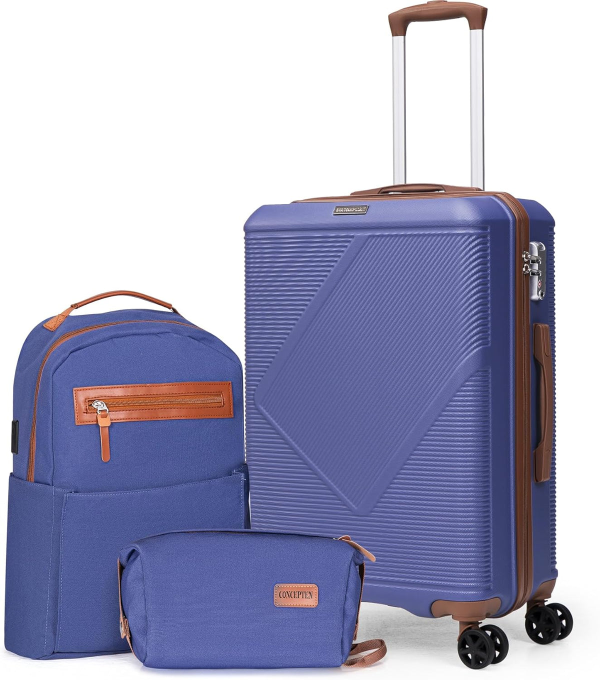 Luggage Sets, 20 Inch Carry On Suitcases With Spinner Wheels, Lightweight Travel Luggage With TSA Lock, ABS Hardshell Suitcase (Teal)