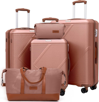 Luggage Sets, 20 Inch Carry On Suitcases With Spinner Wheels, Lightweight Travel Luggage With TSA Lock, ABS Hardshell Suitcase (Teal)