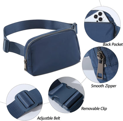 Belt Bag Fanny Pack Crossbody Bags for Women Men, Everywhere, Water Resistant Waist Packs, Beige