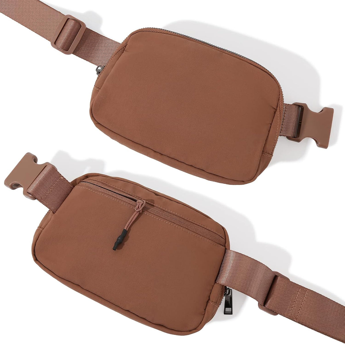 Belt Bag Fanny Pack Crossbody Bags for Women Men, Everywhere, Water Resistant Waist Packs, Beige
