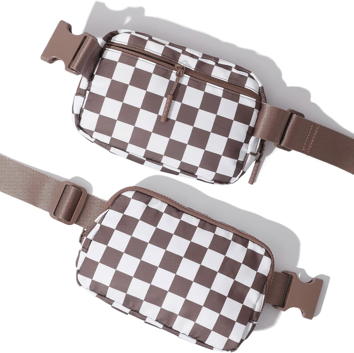 Belt Bag Fanny Pack Crossbody Bags for Women Men, Everywhere, Water Resistant Waist Packs, Beige