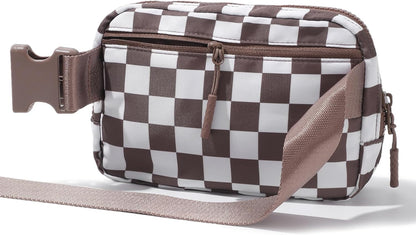 Belt Bag Fanny Pack Crossbody Bags for Women Men, Everywhere, Water Resistant Waist Packs, Beige