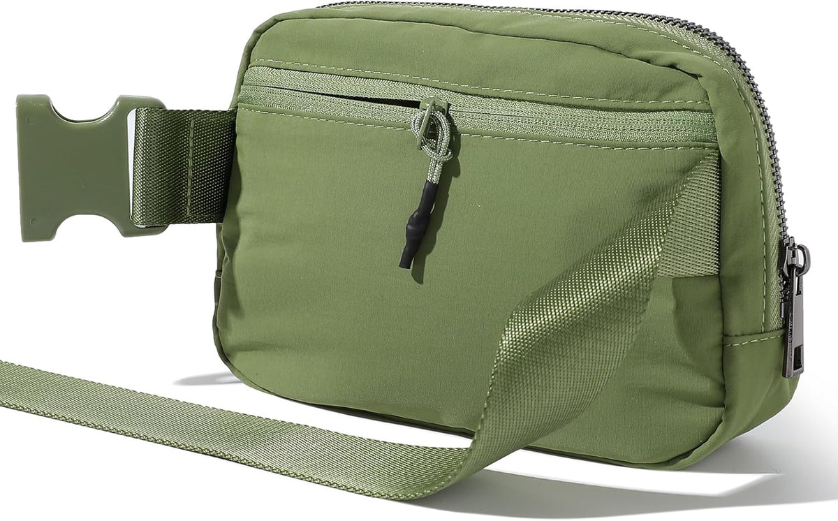Belt Bag Fanny Pack Crossbody Bags for Women Men, Everywhere, Water Resistant Waist Packs, Beige