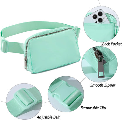 Belt Bag Fanny Pack Crossbody Bags for Women Men, Everywhere, Water Resistant Waist Packs, Beige