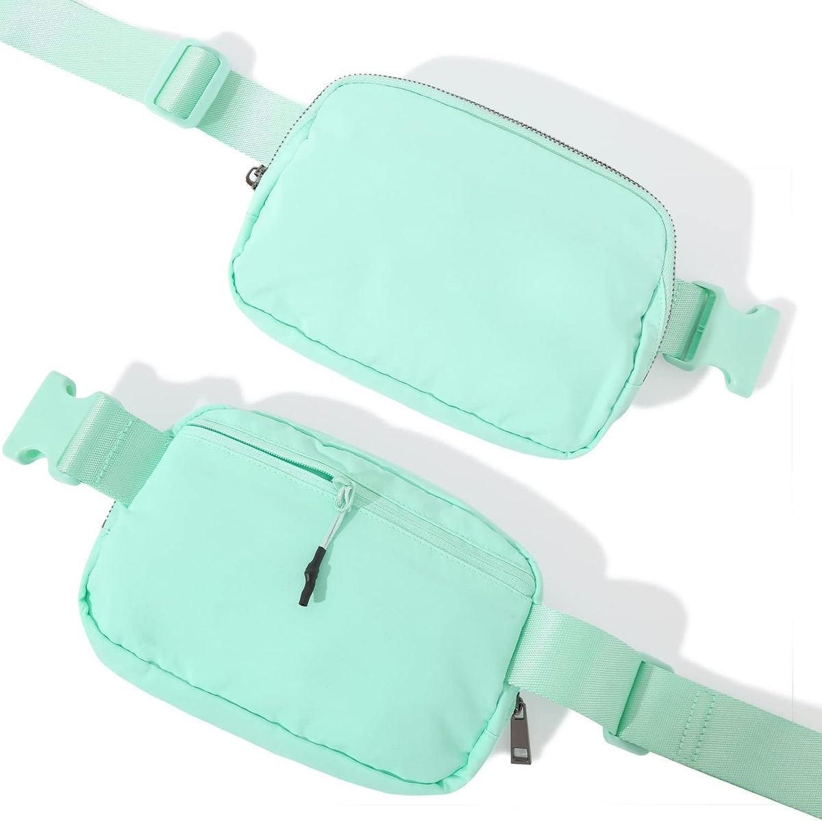 Belt Bag Fanny Pack Crossbody Bags for Women Men, Everywhere, Water Resistant Waist Packs, Beige