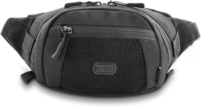 Military Tactical Mens Fanny Pack - Waist Belt Bag - Concealed Carry Fanny Pack For Men & Women Cross Body EDC Black