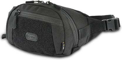 Military Tactical Mens Fanny Pack - Waist Belt Bag - Concealed Carry Fanny Pack For Men & Women Cross Body EDC Black