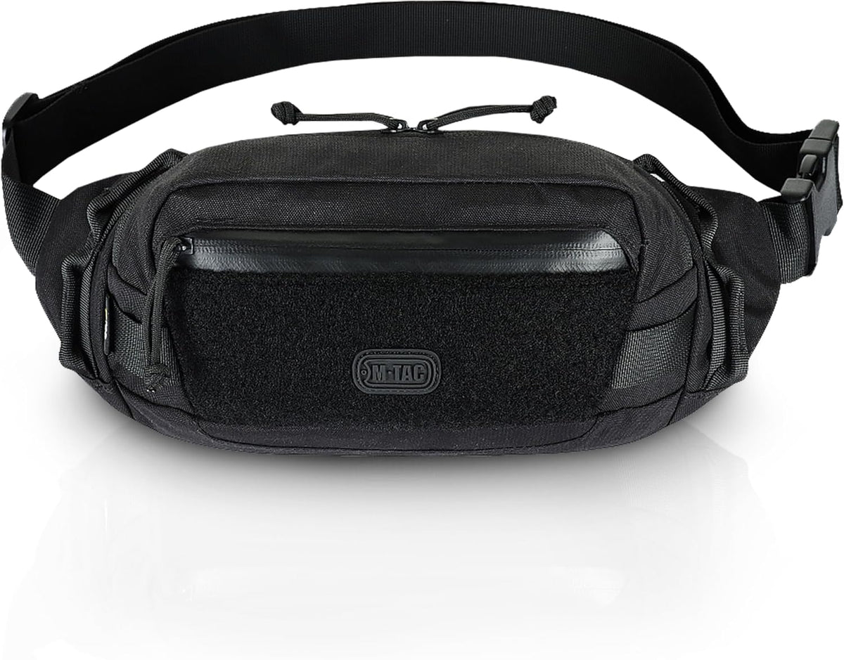 Military Tactical Mens Fanny Pack - Waist Belt Bag - Concealed Carry Fanny Pack For Men & Women Cross Body EDC Black