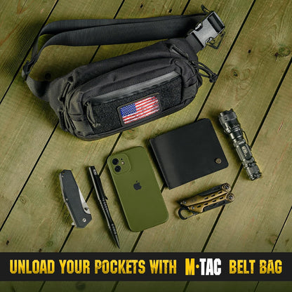 Military Tactical Mens Fanny Pack - Waist Belt Bag - Concealed Carry Fanny Pack For Men & Women Cross Body EDC Black
