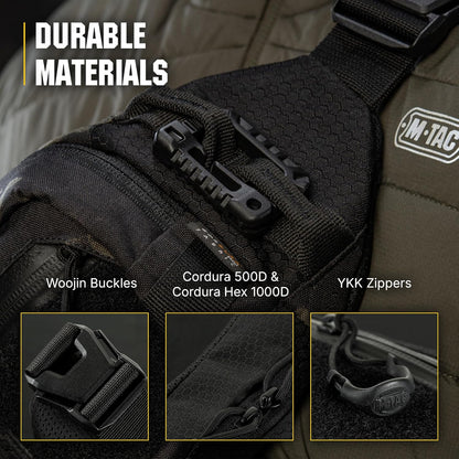 Military Tactical Mens Fanny Pack - Waist Belt Bag - Concealed Carry Fanny Pack For Men & Women Cross Body EDC Black