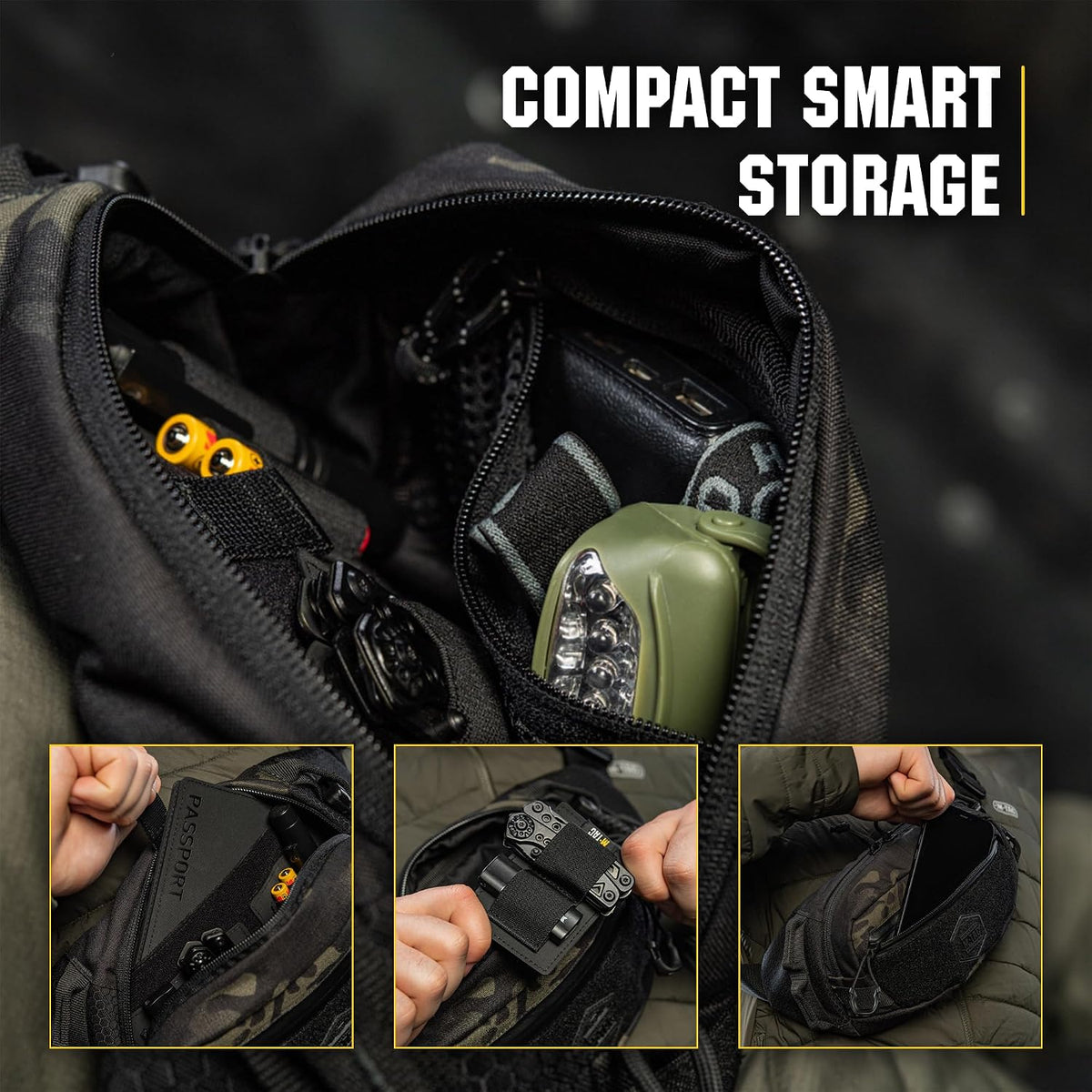 Military Tactical Mens Fanny Pack - Waist Belt Bag - Concealed Carry Fanny Pack For Men & Women Cross Body EDC Black