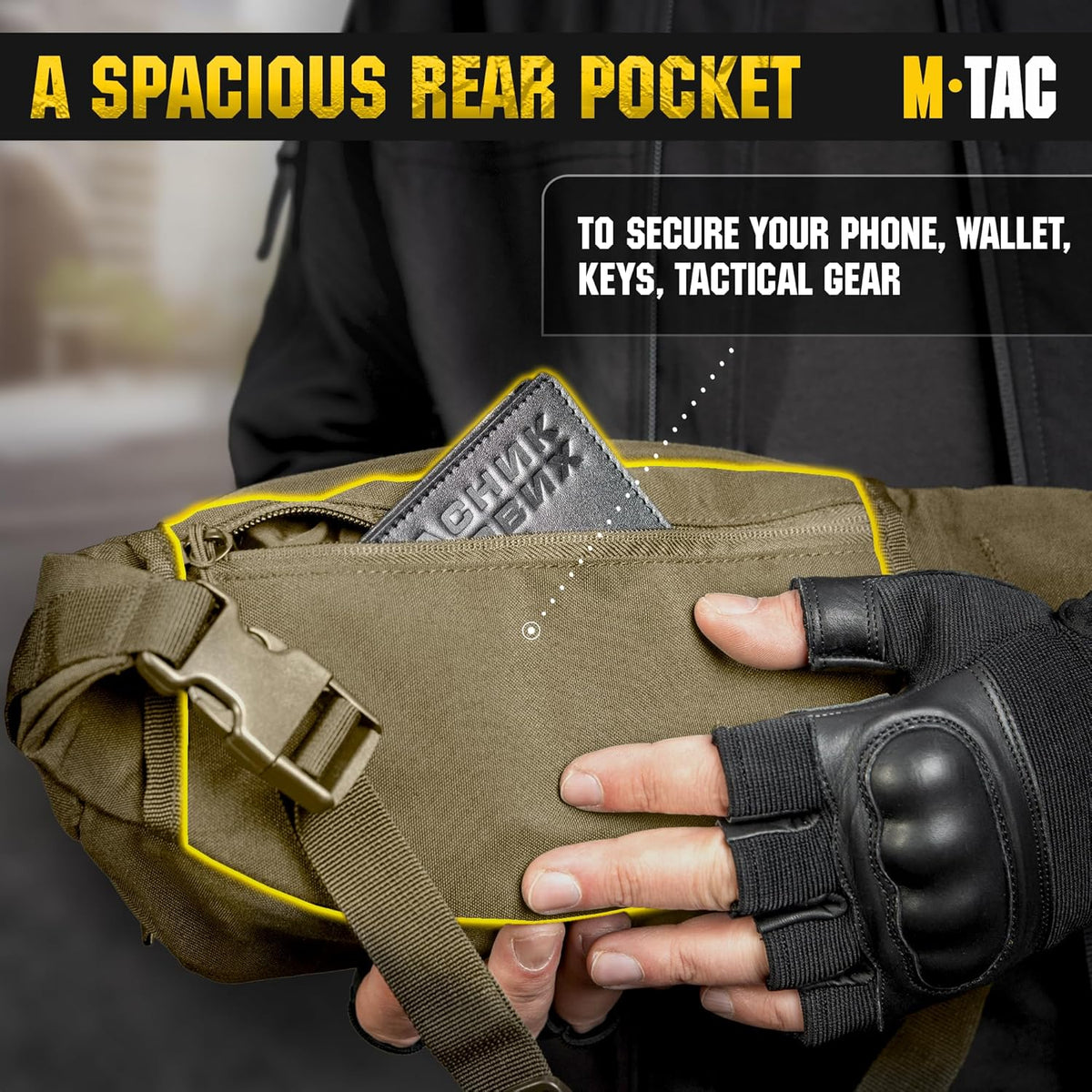 Military Tactical Mens Fanny Pack - Waist Belt Bag - Concealed Carry Fanny Pack For Men & Women Cross Body EDC Black