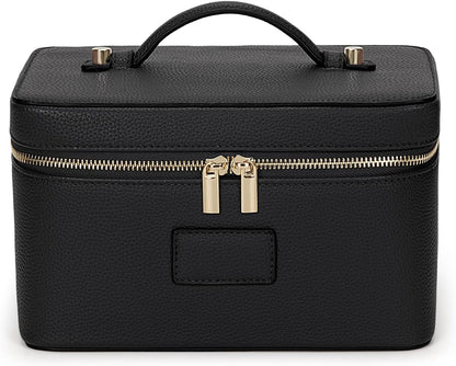 Makeup Bag Large Vanity Case for Women Travel Cosmetic Bag Makeup Case Organizer Leather Travel Toiletry Bag