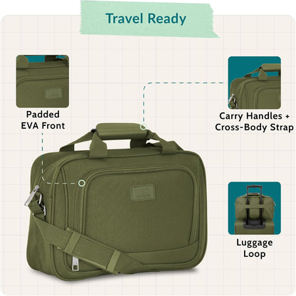 Rio 14" Travel Tote Bag, Lightweight 1200D Carry-On Bag for Women & Men