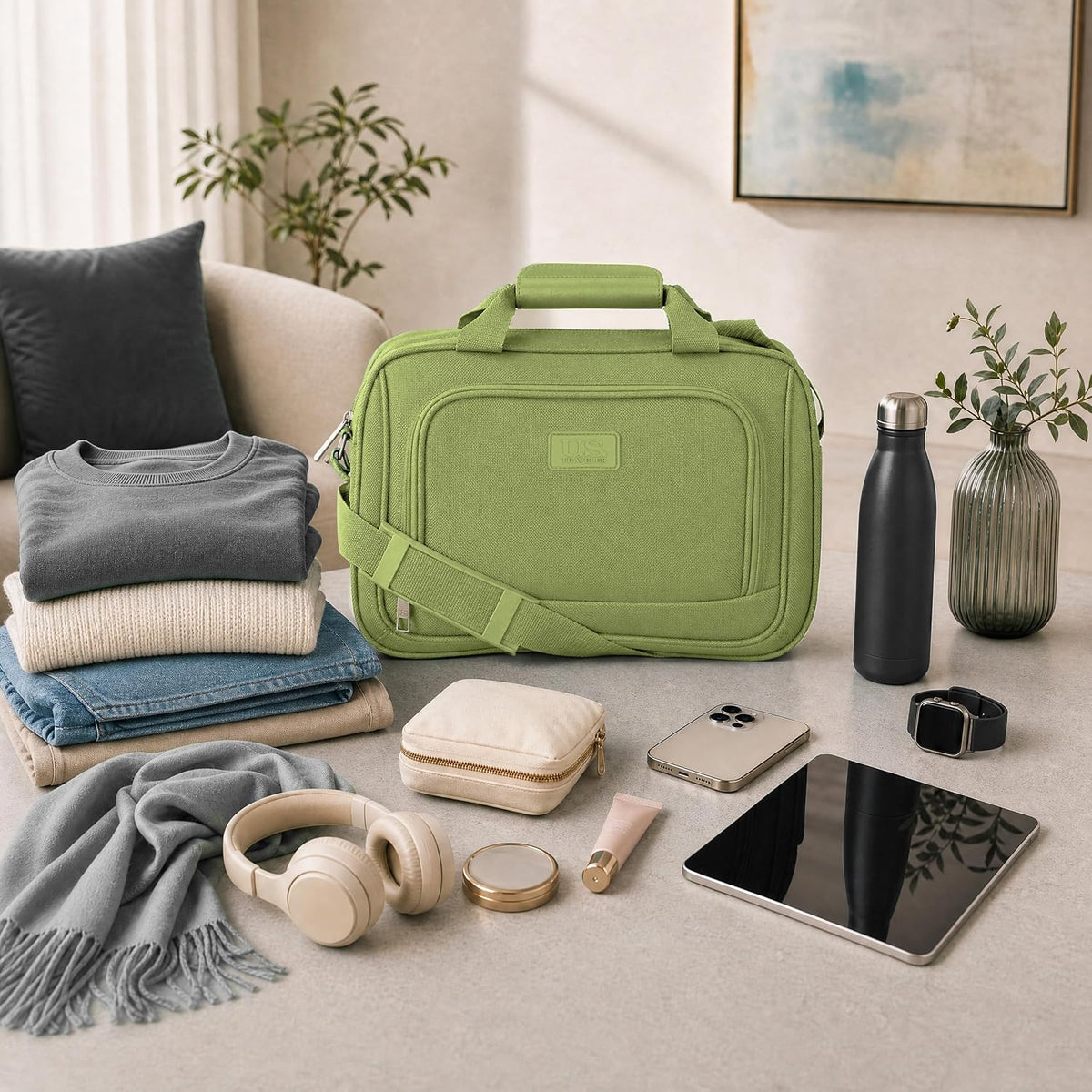 Rio 14" Travel Tote Bag, Lightweight 1200D Carry-On Bag for Women & Men