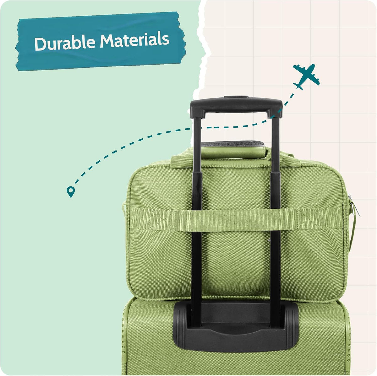 Rio 14" Travel Tote Bag, Lightweight 1200D Carry-On Bag for Women & Men