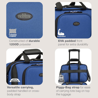 Rio 14" Travel Tote Bag, Lightweight 1200D Carry-On Bag for Women & Men