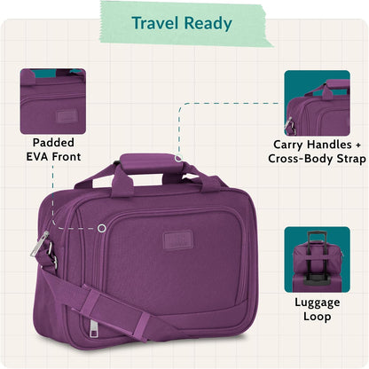 Rio 14" Travel Tote Bag, Lightweight 1200D Carry-On Bag for Women & Men