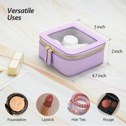 XL Clear Makeup Organizer,Double Layer Travel Cosmetic Case with Brush Holder & Zippered Compartments,Big Toiletry Bag for Travel Accessories,2 Layers Large,Black