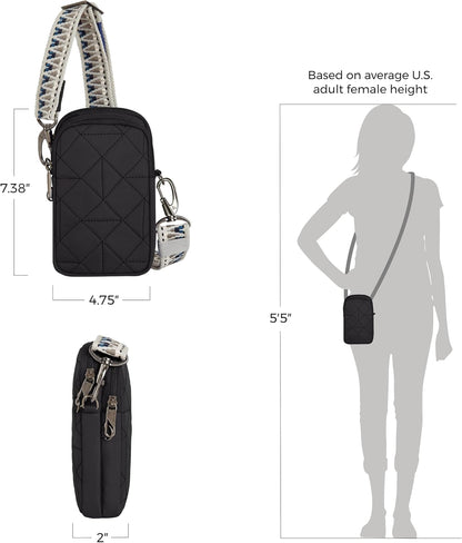 Anti-Theft Boho 2 Compartment Phone Crossbody