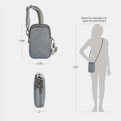 Anti-Theft Boho 2 Compartment Phone Crossbody